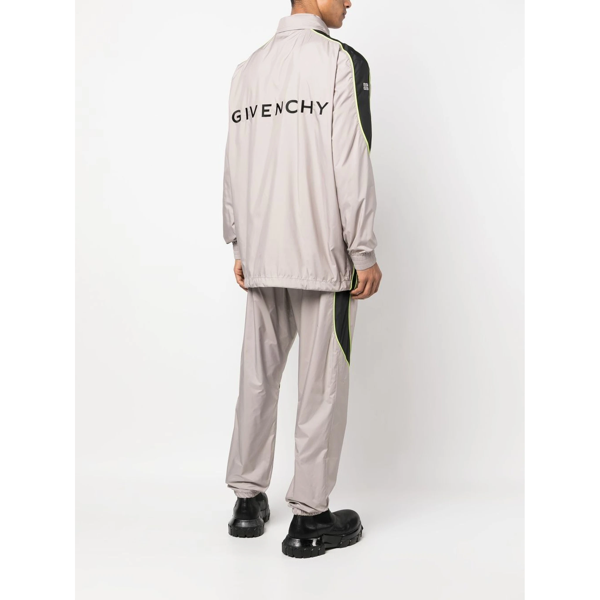 logo-print hooded jacket