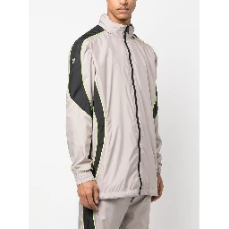 logo-print hooded jacket