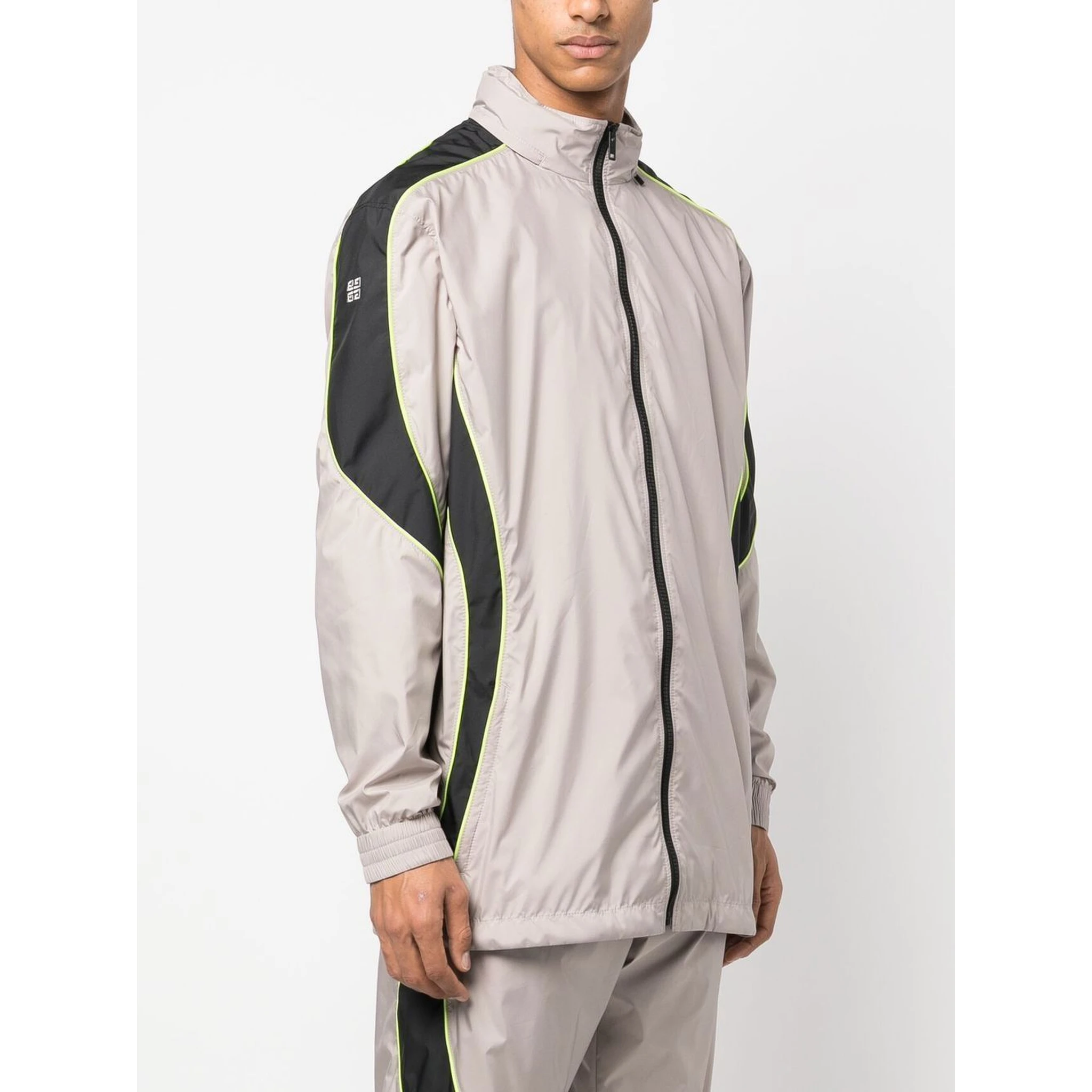 logo-print hooded jacket