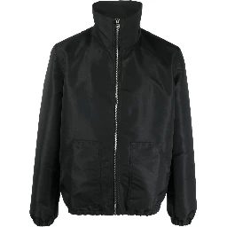 Graffiti-print zip-up jacket