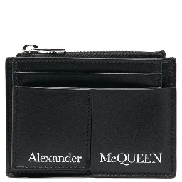 Logo-print Layered Cardholder In Black