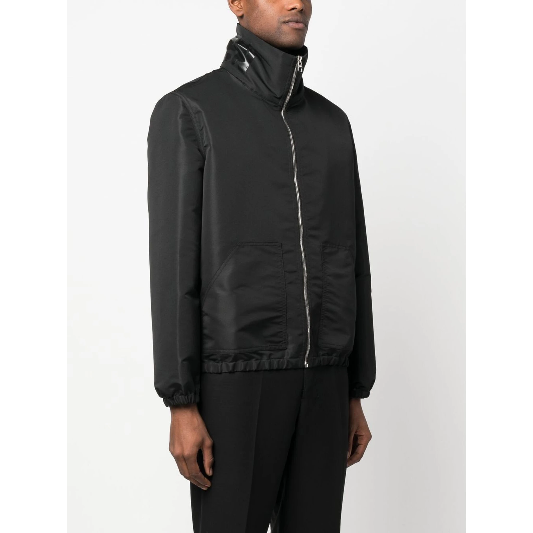 Graffiti-print zip-up jacket