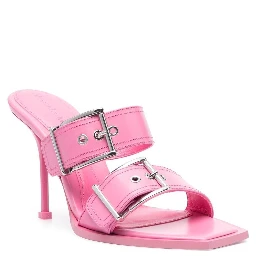 75mm buckled leather sandals