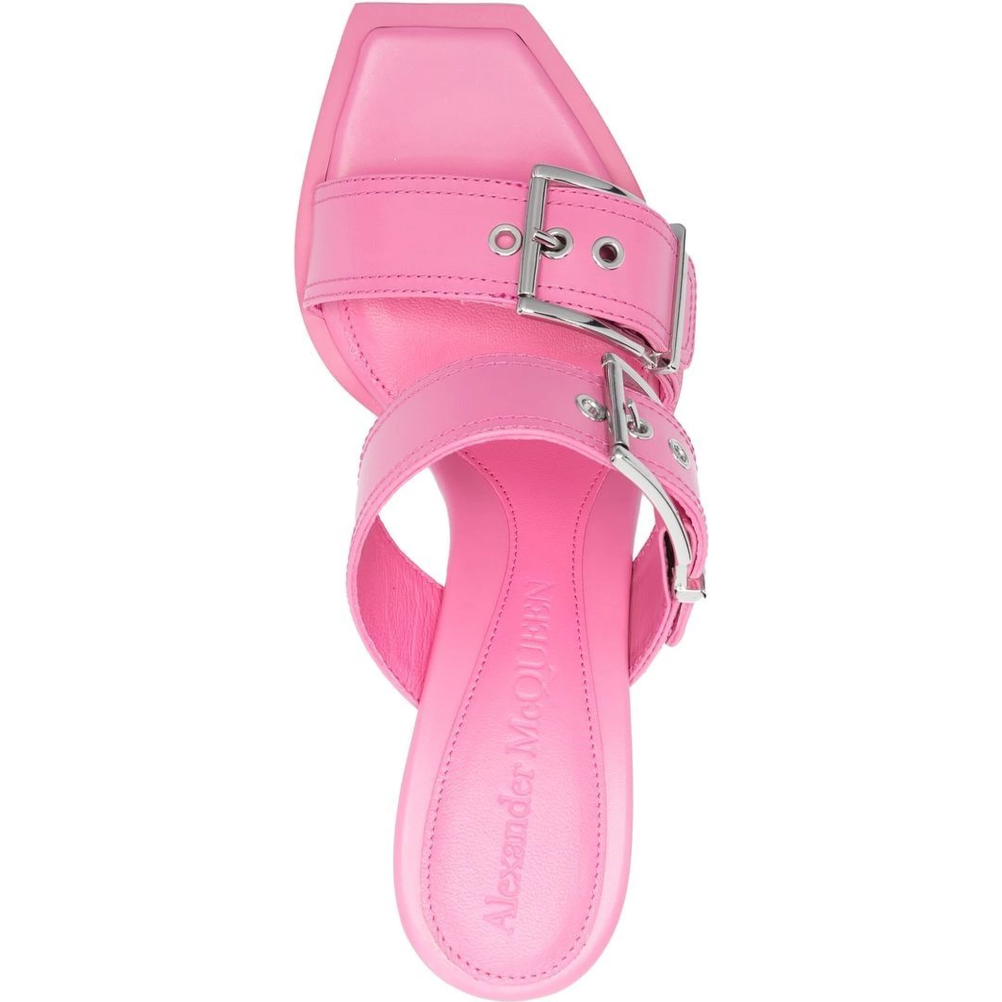 75mm buckled leather sandals