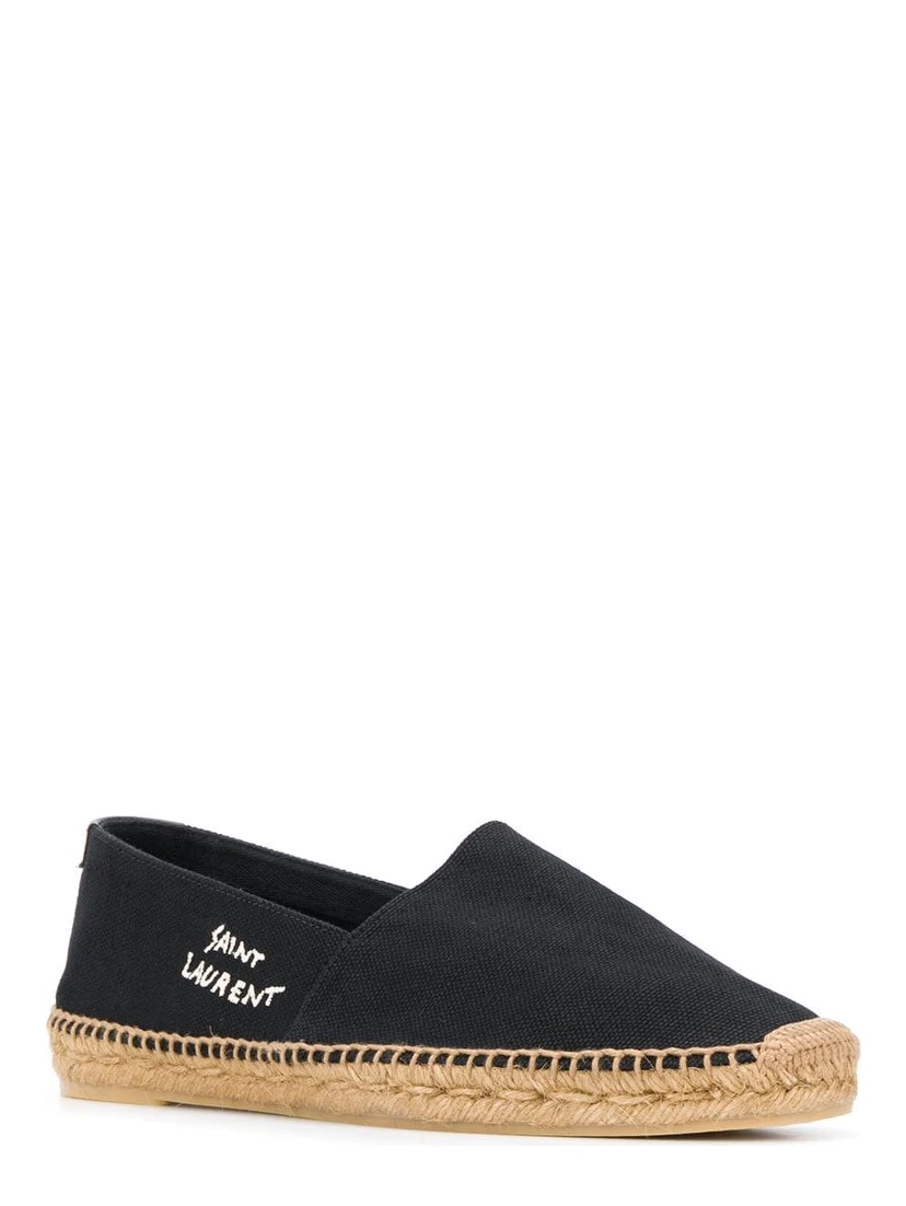SAINT LAURENT Espadrillas Men Fabric Black