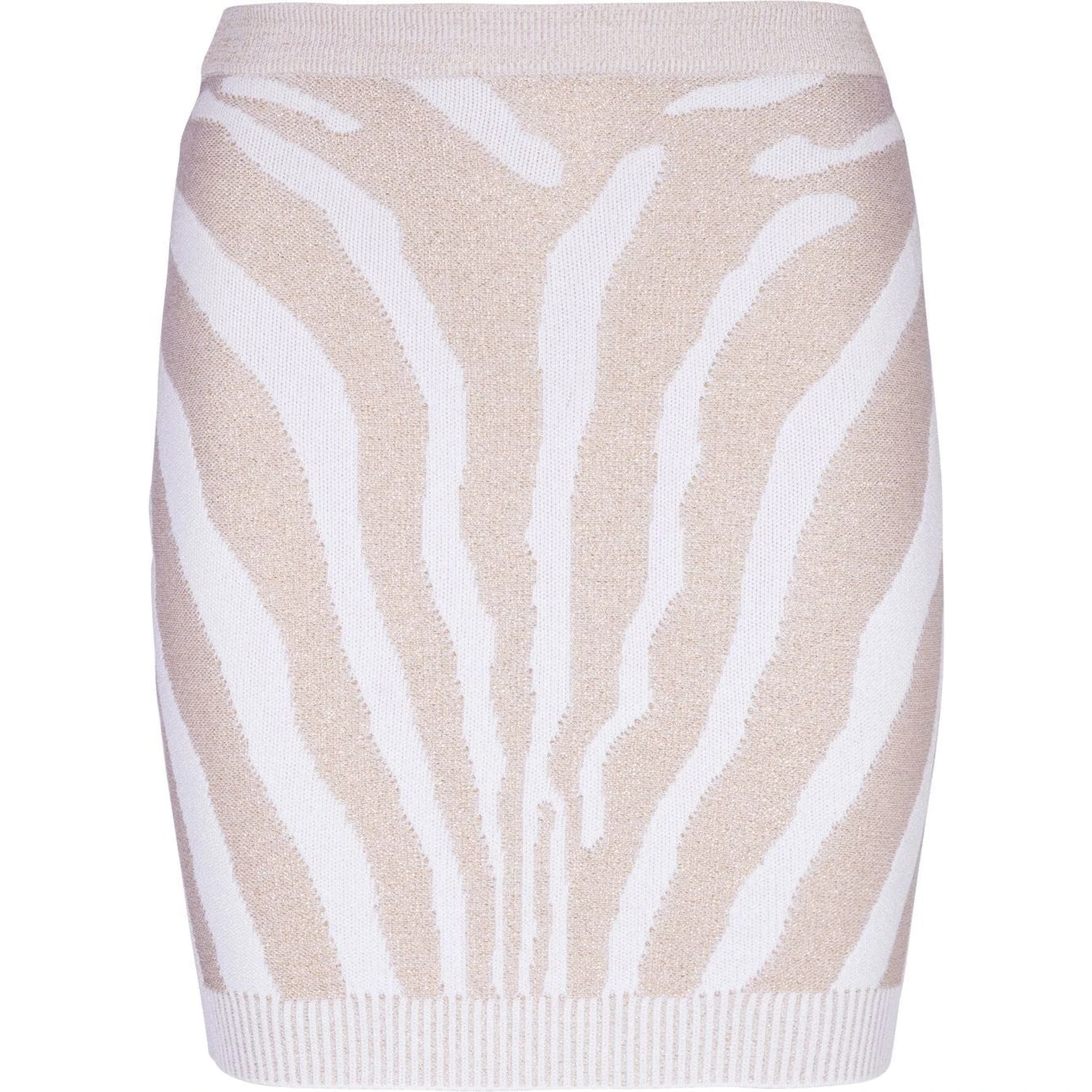 zebra intarsia-knit miniskirt