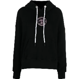 College logo-print hoodie