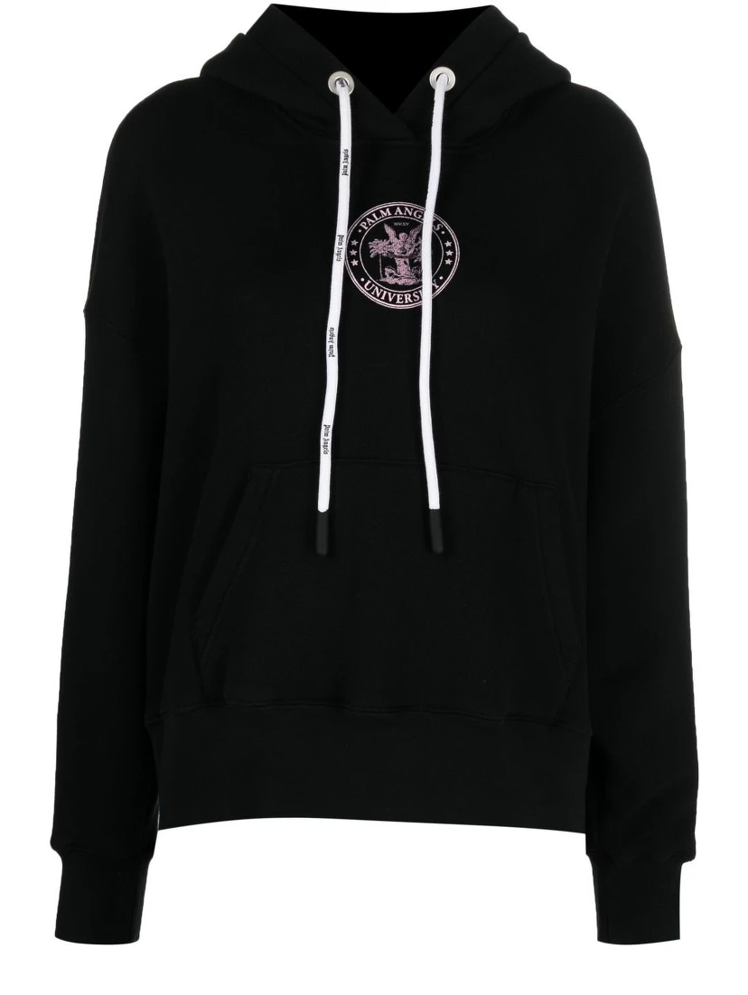 College logo-print hoodie