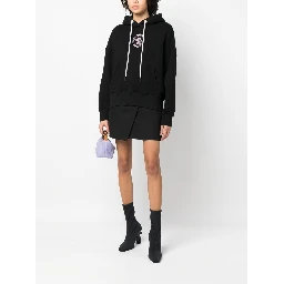 College logo-print hoodie