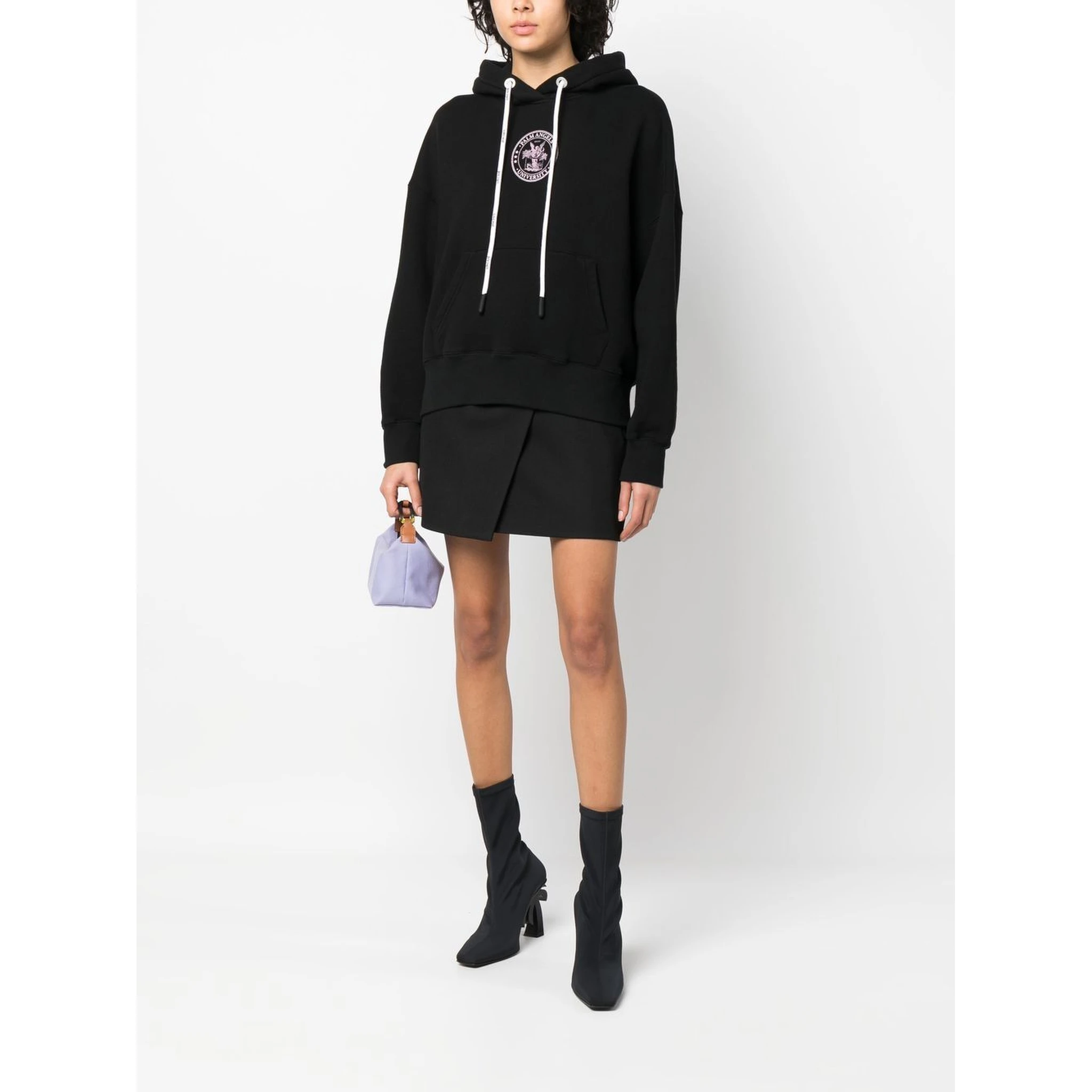 College logo-print hoodie