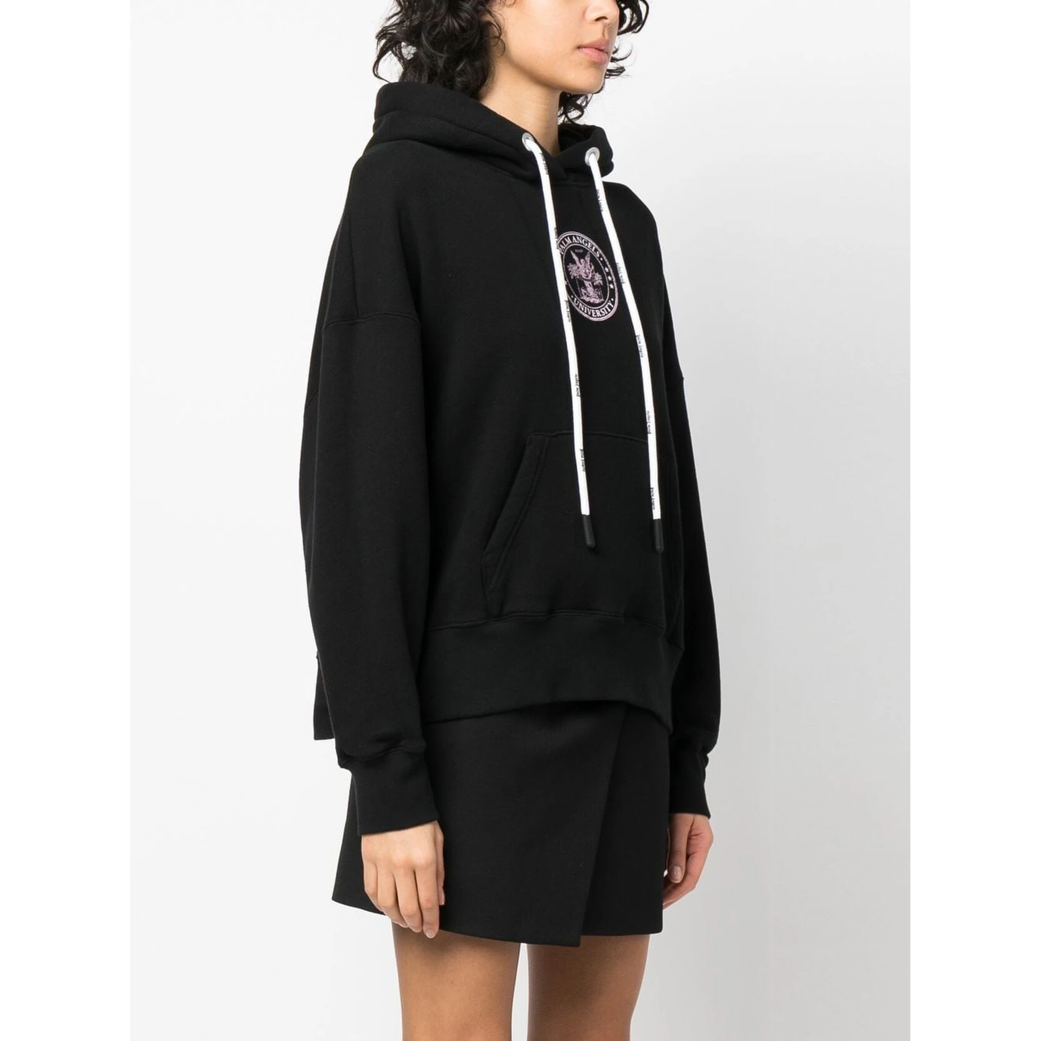 College logo-print hoodie