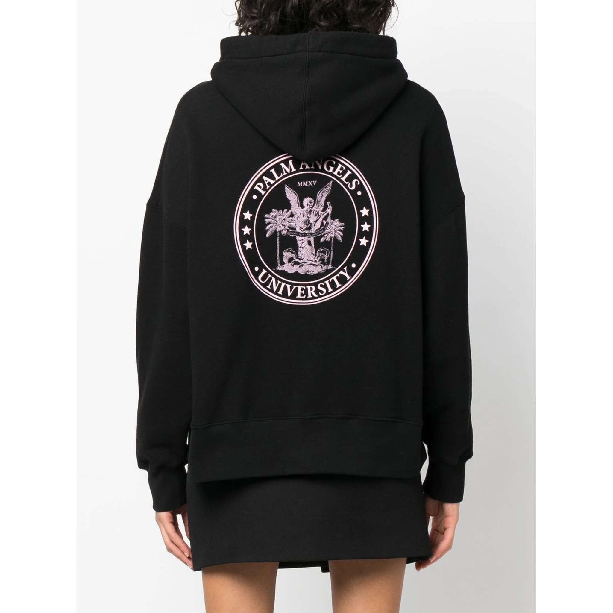 College logo-print hoodie