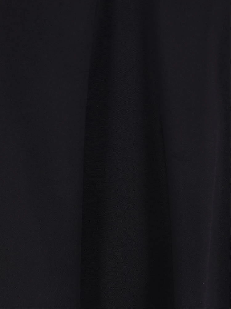 Halter Neck Sleeveless Flared Dress With Bow In Black alternative