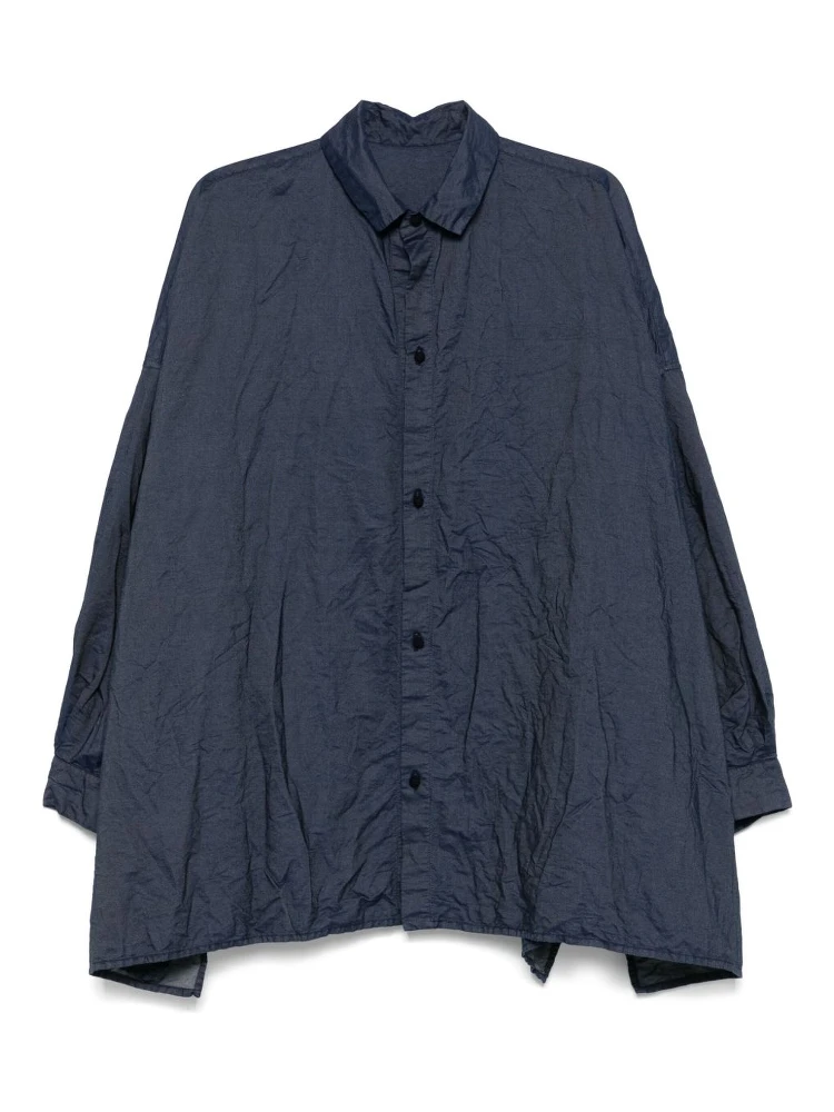 Pleat Detail Shirt In Animal Print