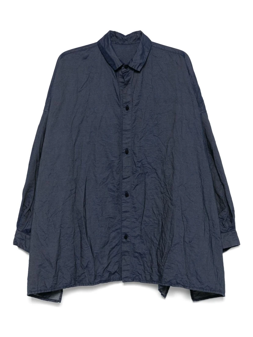 Pleat Detail Shirt In Animal Print