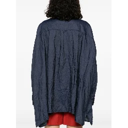 Pleat Detail Shirt In Animal Print