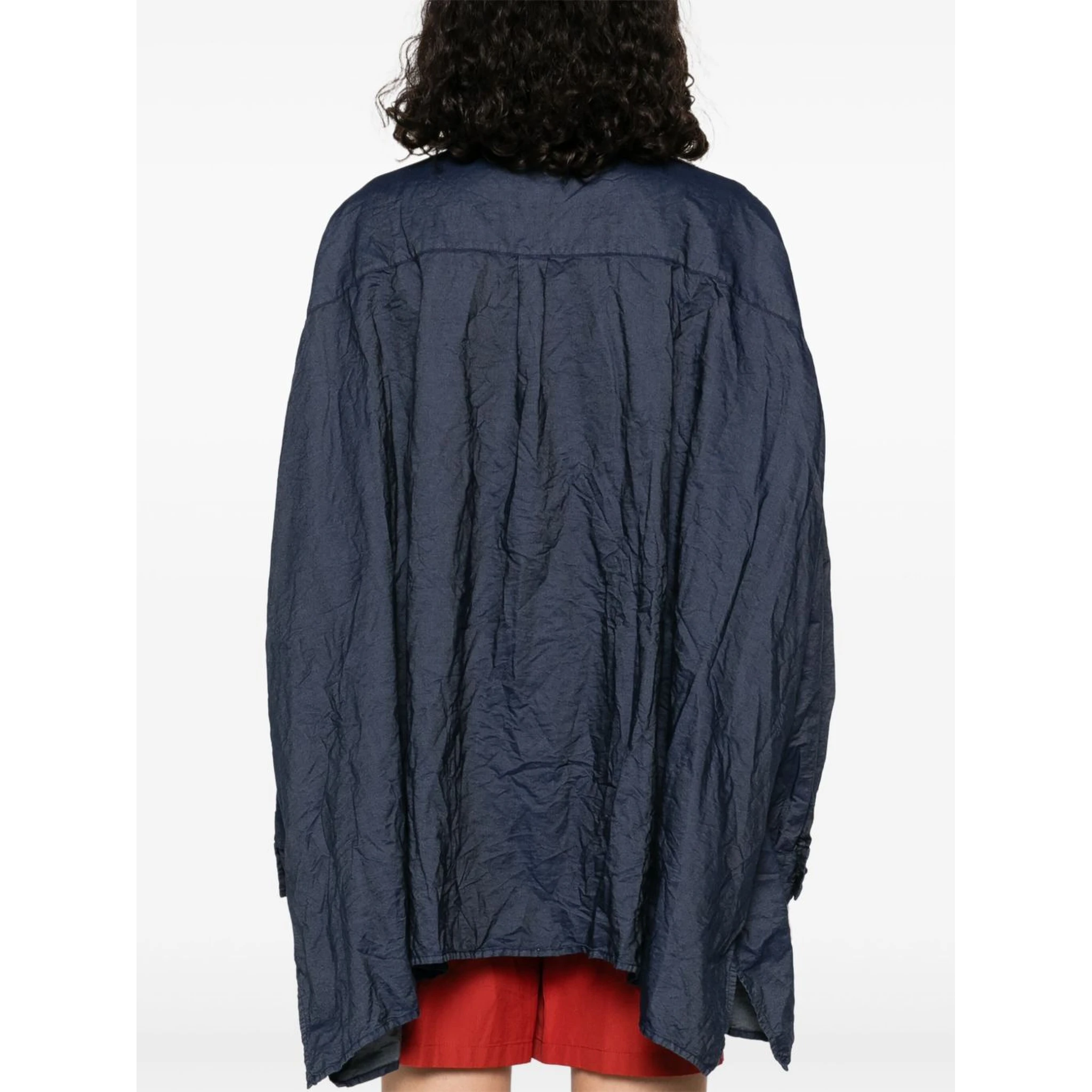 Pleat Detail Shirt In Animal Print