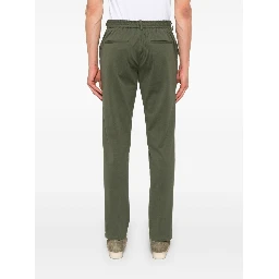 piqué-weave trousers