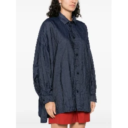 Pleat Detail Shirt In Animal Print