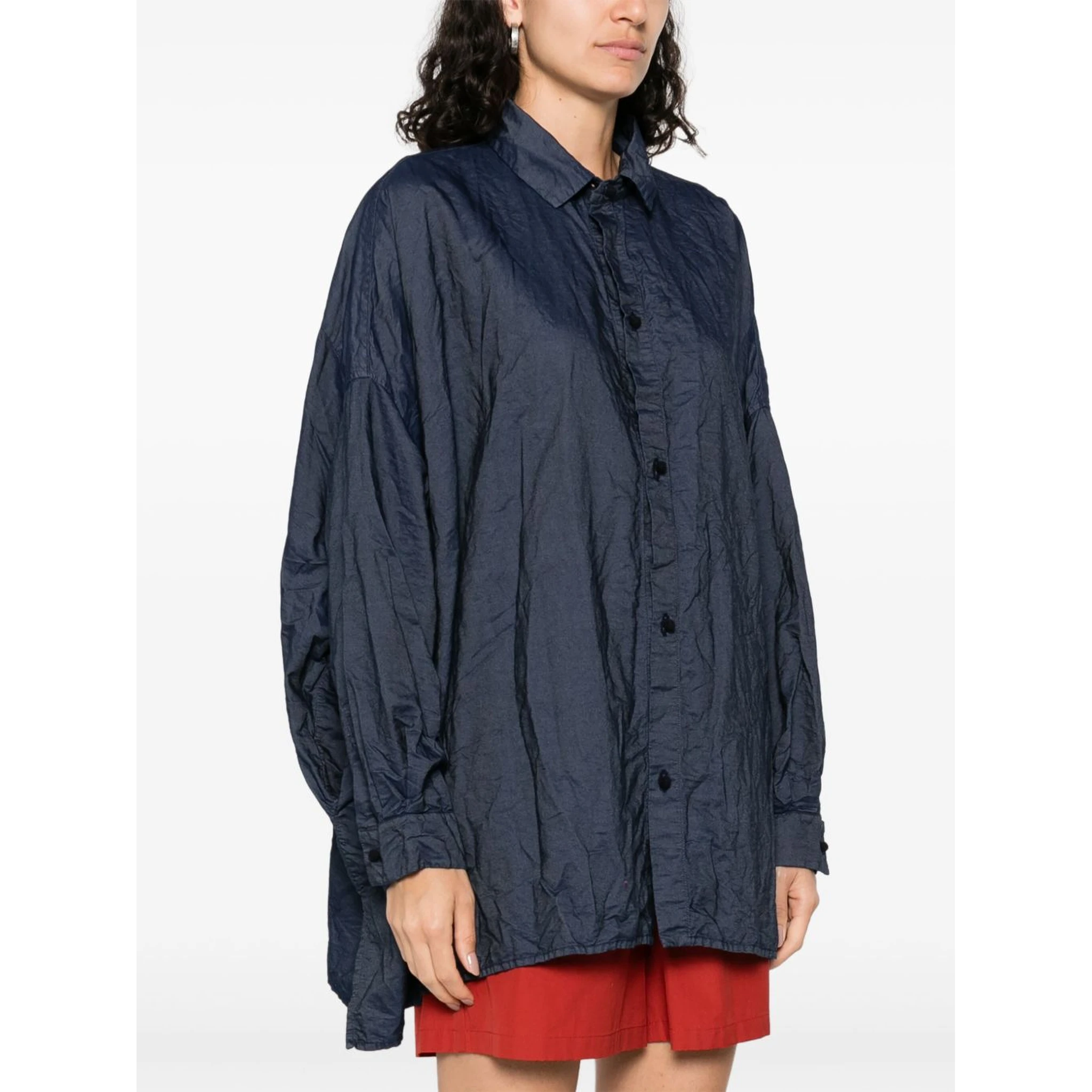 Pleat Detail Shirt In Animal Print