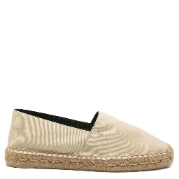 Cotton Ysl Slip-on Espadrilles In 9715 Biscuit