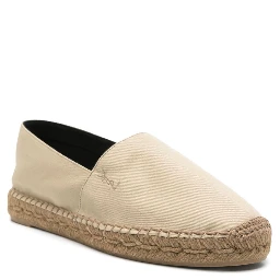 Cotton Ysl Slip-on Espadrilles In 9715 Biscuit