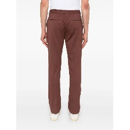 Cotton Trousers In Brown