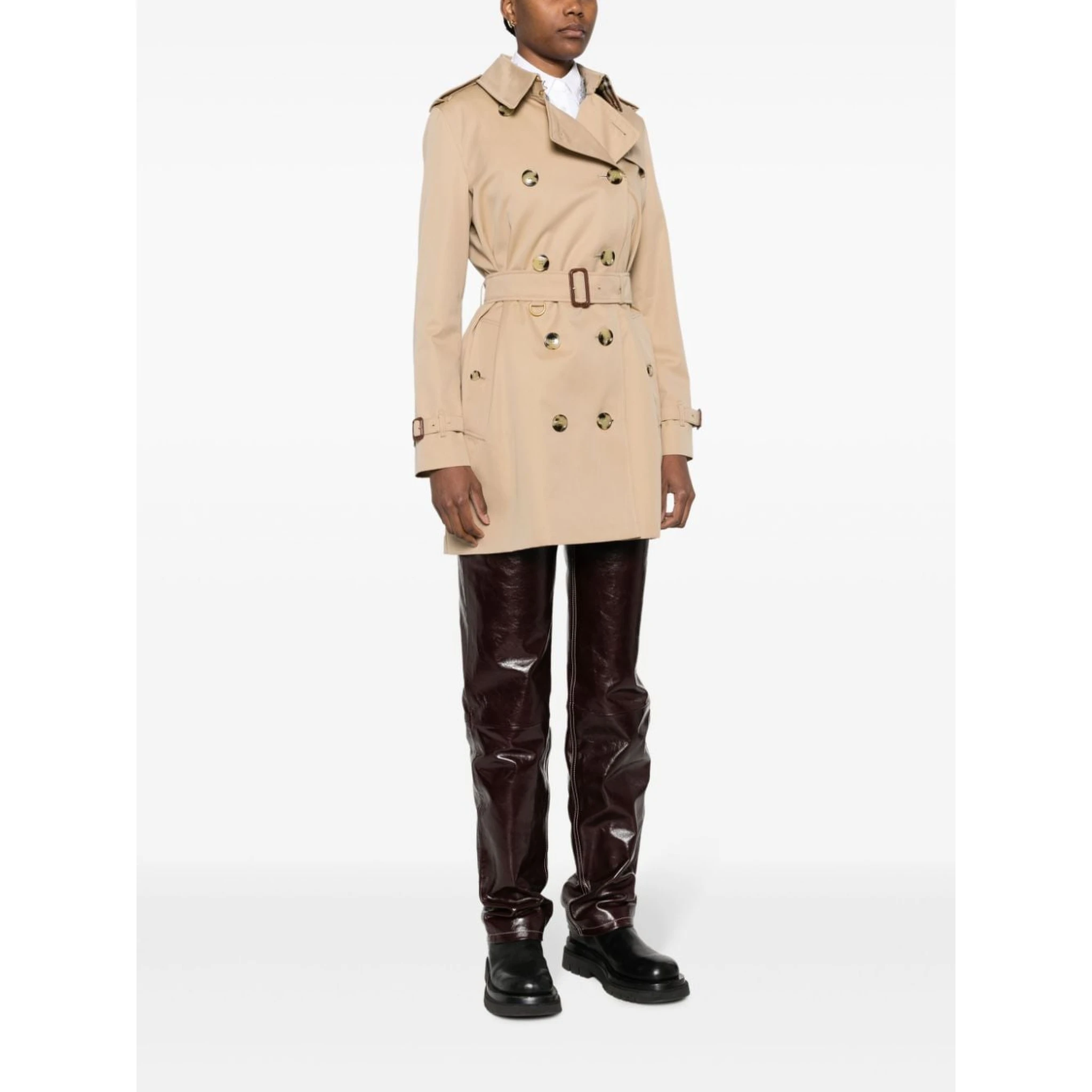 Women's Short Kensington Heritage Trench Coat In Nude