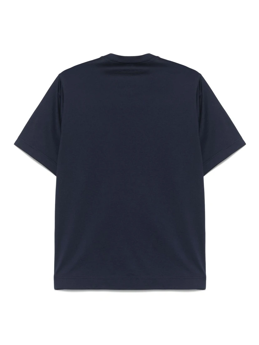 Pocket Crew Neck T-shirt In Blue