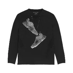 X Salomon Hanging-shoes Print Long-sleeved T-shirt In Black