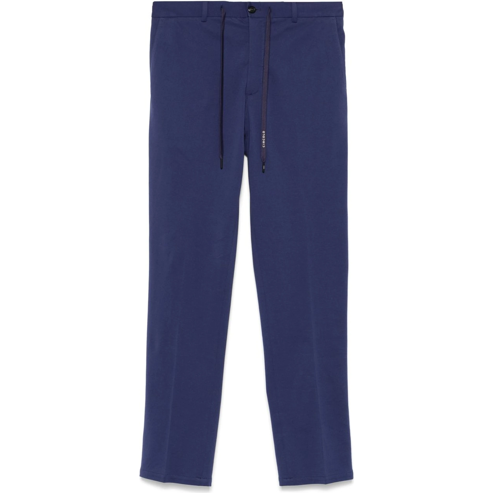 piqué-weave trousers