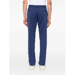 piqué-weave trousers