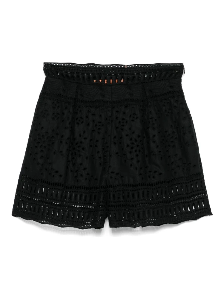 broderie-anglaise shorts