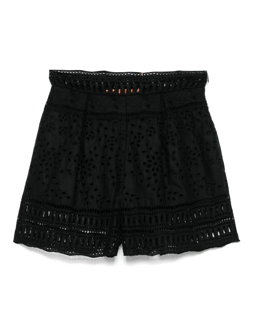 broderie-anglaise shorts