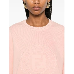 embossed-logo cotton top