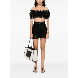 broderie-anglaise shorts