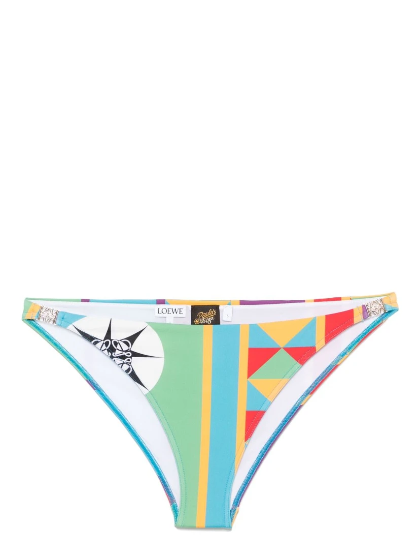 x Paula's Ibiza geometric-print bikini bottoms