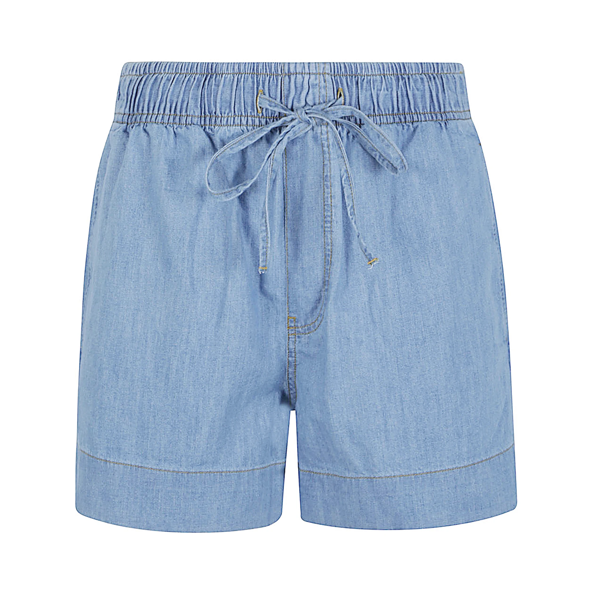 elastic-waistband shorts