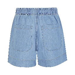 elastic-waistband shorts