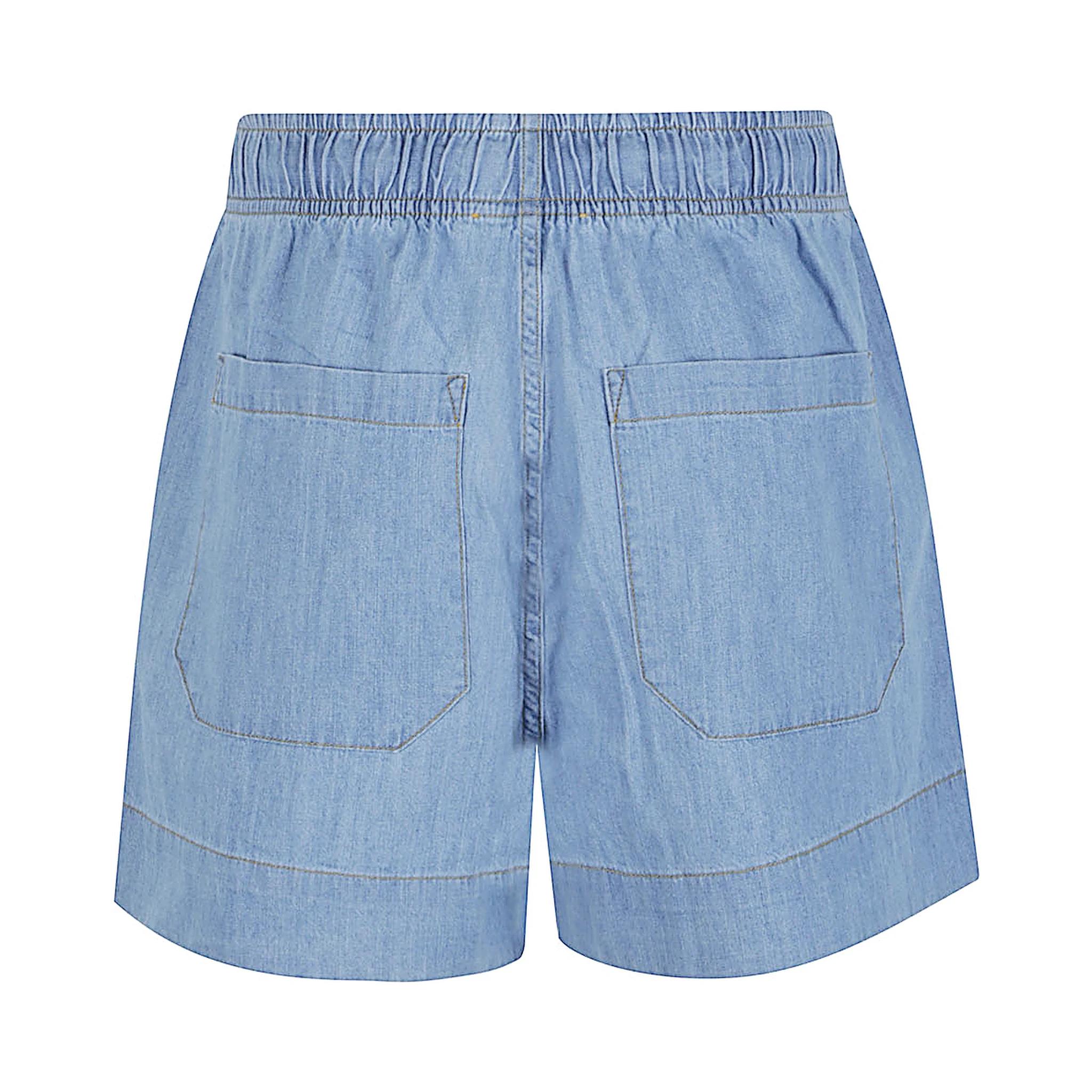 elastic-waistband shorts