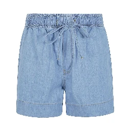 elastic-waistband shorts
