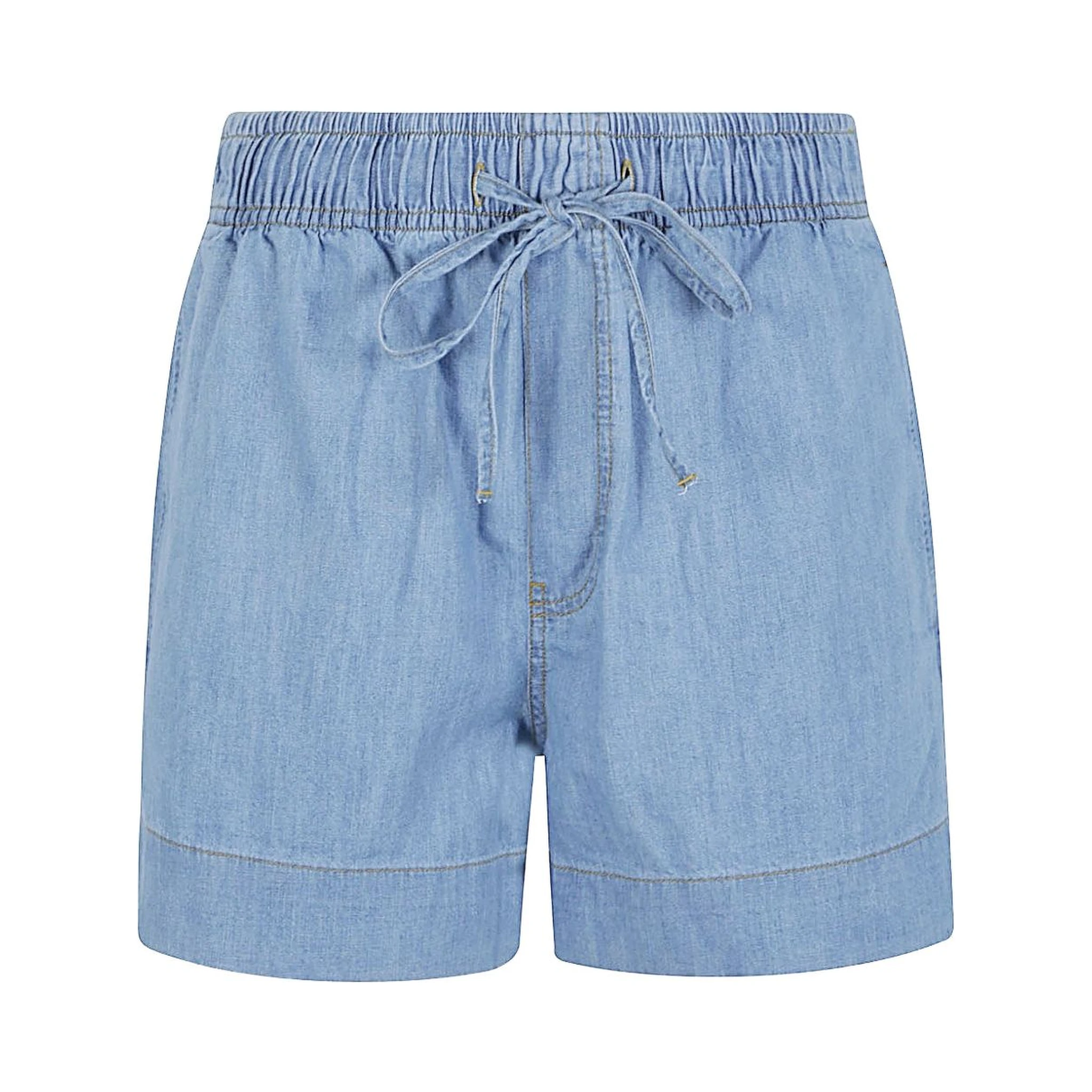 elastic-waistband shorts