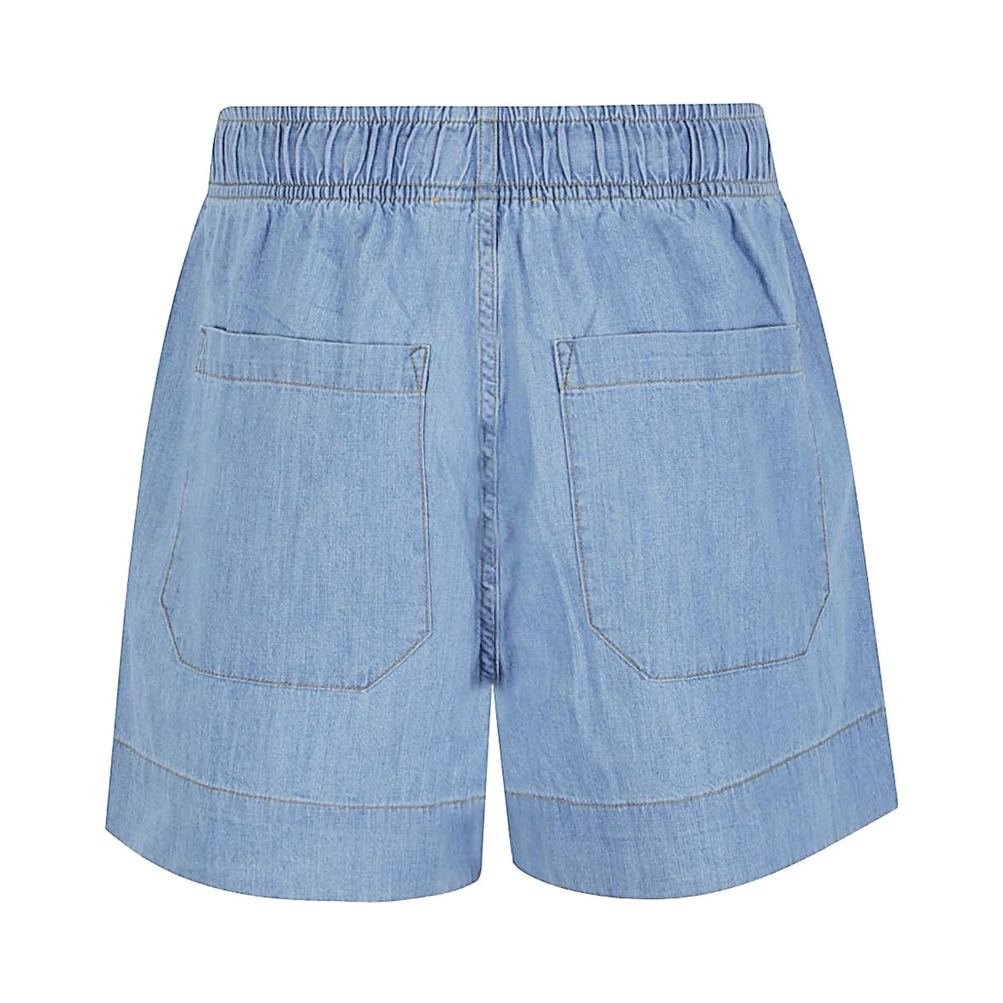 elastic-waistband shorts