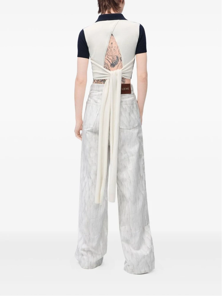 knot-detail polo top alternative