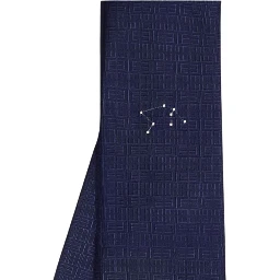 Aries geometric-pattern silk tie