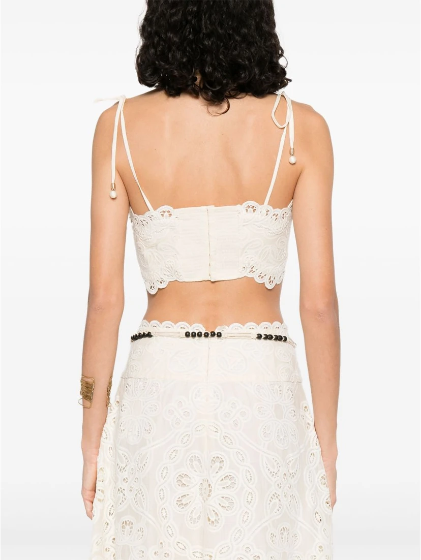 Rhiannon Embroidered Bodice In Neutral