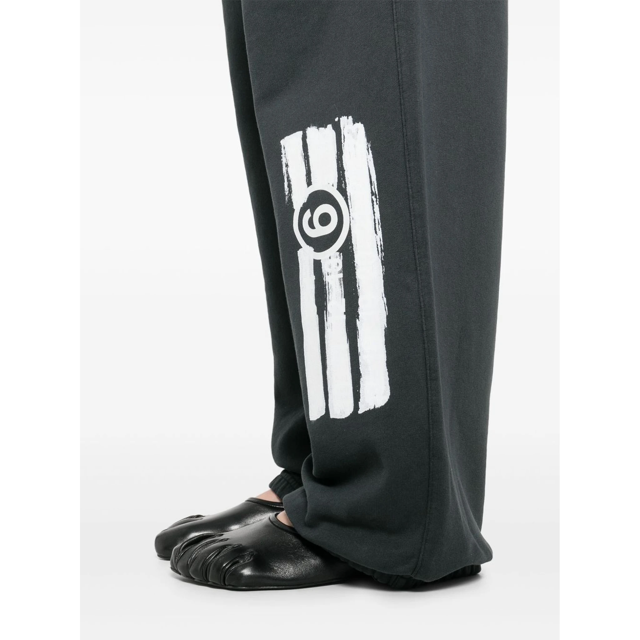 Numbers-motif track pants