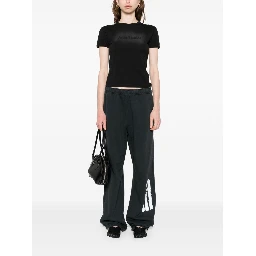 Numbers-motif track pants