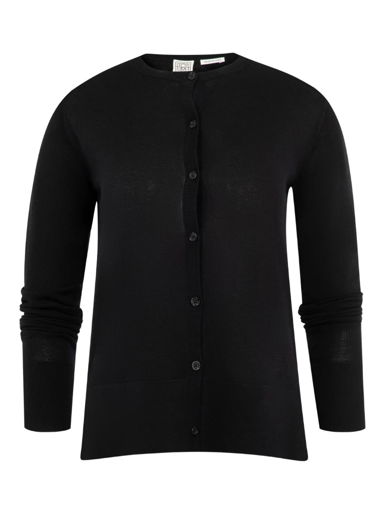 Toteme Women Crewneck Cardigan In Black