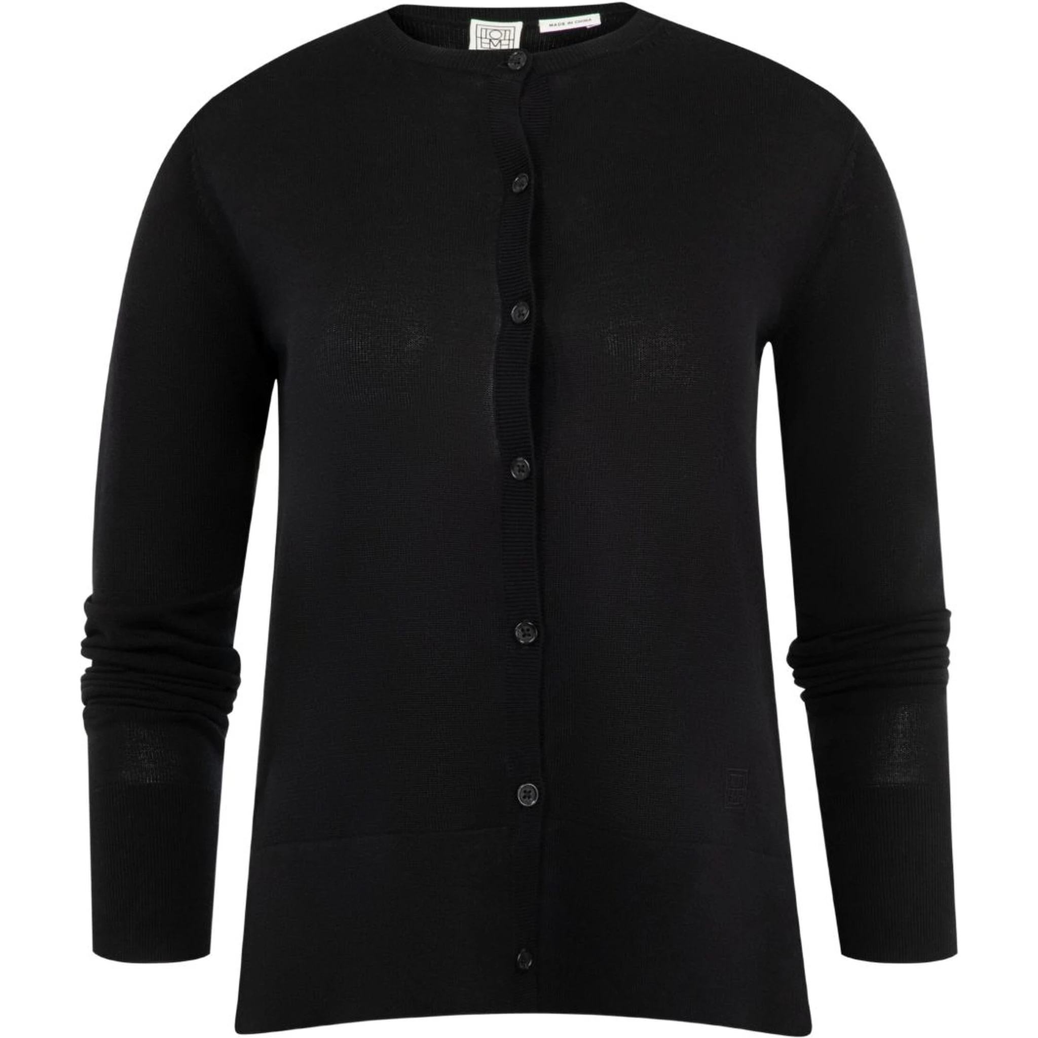 Toteme Women Crewneck Cardigan In Black